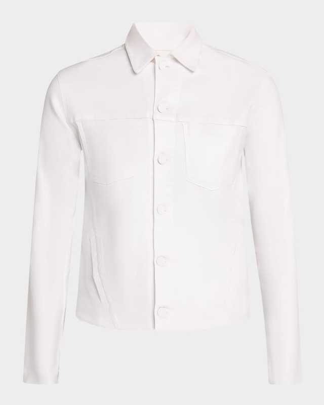Janelle Slim Coated Denim Jacket